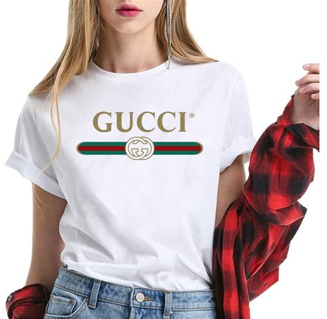 gucci logo t shirt dames|Gucci logo t shirt women's.